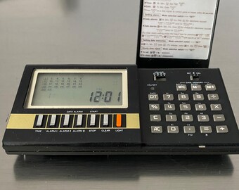 80's Casio MQ-200 / Kalender - Horloge - Rekenmachine / Casio Computer Comp. / Ultra zeldzaam