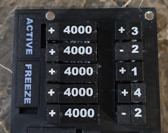 1P TCG Counter Token Tray Power, Cost, and Status Tracker- 1p Theme