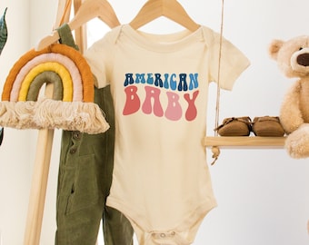 4th of July Baby Shirt,American Baby Bodysuit,Patriotic Baby Shirt,4th of July Toddler T-Shirt,Kids Independence Day Tee,Red White And Blue