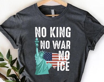 Statue of Liberty King War ICE Shirt, Patriotic Graphic Tee