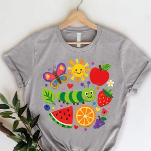 Colorful Kids Teacher Shirt | Summer Fruit Graphic T-Shirt