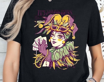 Mardi Gras Woman T-Shirt, New Orleans Carnival, Nola Tee