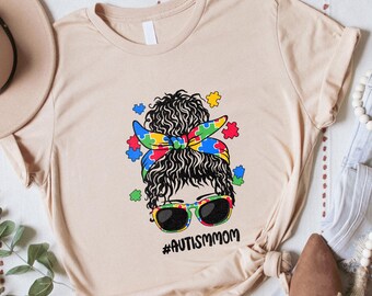 Mama Rainbow Autism Awareness Shirt, Autism Mom Hero Tee