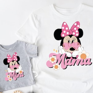 Disney Mama Mini Matching Shirt, Mini Mouse Shirt, Mama Mouse Shirt, Disney Shirt, Disney Family Shirt, Disney Girls Shirt, Mothers Day Gift