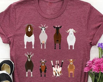 Goats Shirts, Goat Lover Shirt, Cute Goats Shirt, Farm Animal Shirt, Farmer Girl Shirt, Farm Animal Shirt, Funny Goat Shirt, Cute Farm Shirt
