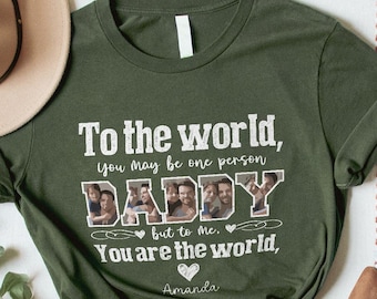 Personalized Dad Photo Shirt, Father's Day Gift