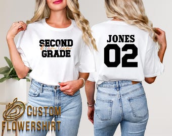 Customizable Grade Dream Team Shirt, Back to School Teacher Tee