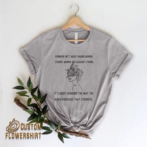 Feminism Definition Shirt, Women Rights Tee, Girl Power zdjęcie 4