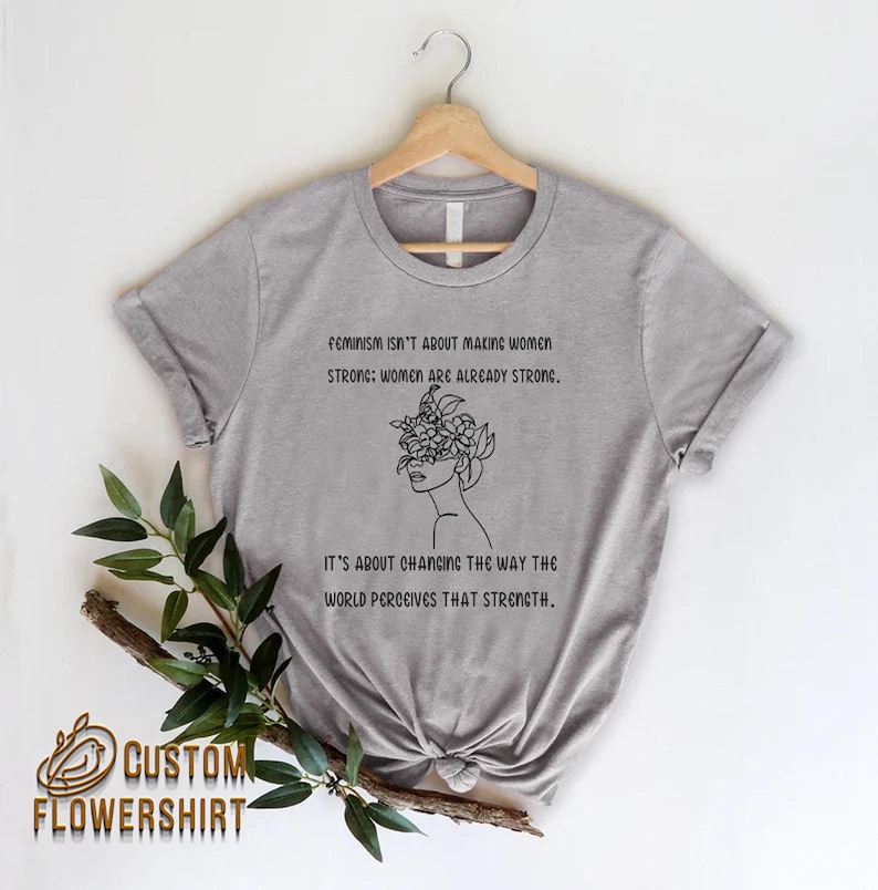 Feminism Definition Shirt, Women Rights Tee, Girl Power zdjęcie 4