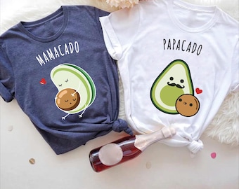 Avacado Family Shirts, Mamacado Shirt, Papacado Shirt, Babycado Shirt, Pregnancy Announcement, Avocado Couple Tee, Mothers Day Gift