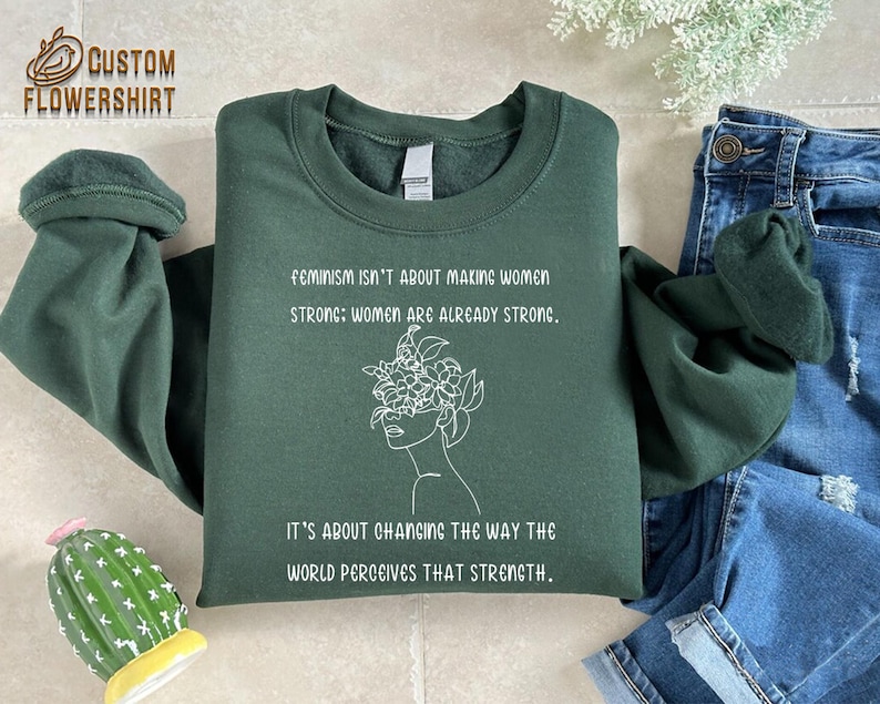 Feminism Definition Sweatshirt, Feminist Sweater, Women Rights, Strong