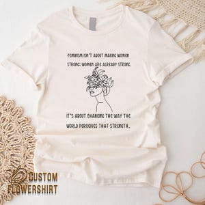 Feminism Definition Shirt, Women Rights Tee, Girl Power zdjęcie 3