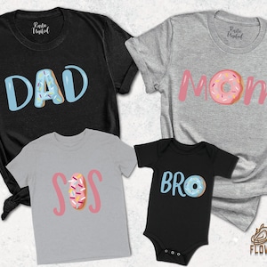 Donut Mom And Dad Shirts, Donut Birthday Shirts, Family Donut Shirts, Donut Dad Tee, Birthday Family Shirts, Donut Mom Shirt, Birthday Gift
