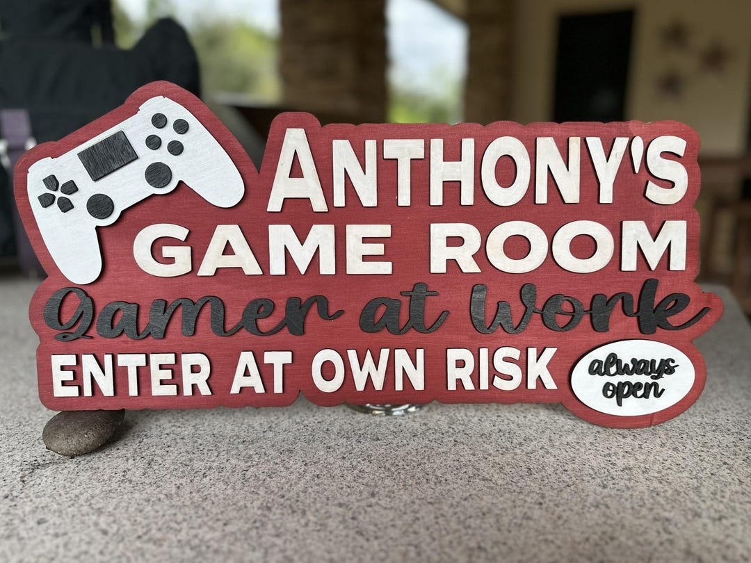 Personalized Game Room Sign, Custom Game Room Decor, Game Room Sign ...