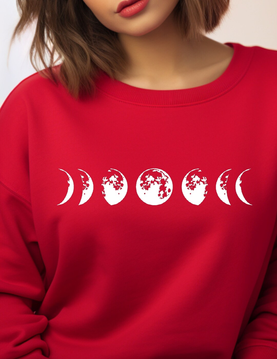 Moon Phase Sweatshirt, Celestial Sweatshirt, Boho Mystical Moon