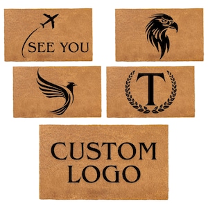 Personalized Logo Doormat, Your Logo Here Custom Doormat, Business Logo Mat, New Home Gift, Welcome Mat, Your Custom Design Door Mat