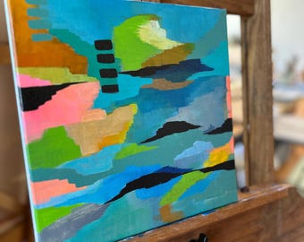12"x12" Original painting: Abstract cloudscape