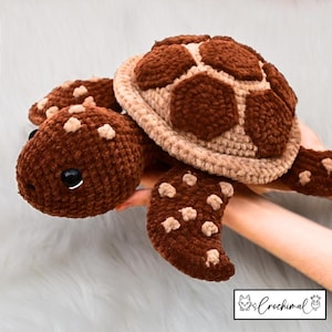 sea turtle crochet pattern english and german, digital pdf download, crochet turtle pattern, sea life amigurumis, crochet plushie pattern