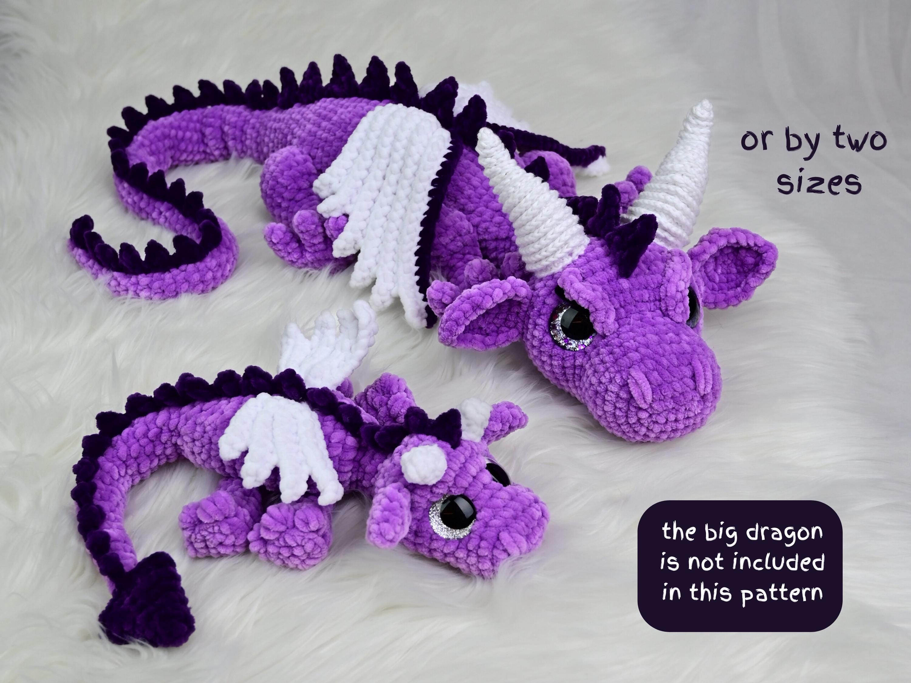 Dragon Crochet Pattern, Pdf Download English and German, Linus the