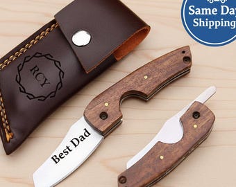 Gepersonaliseerde sigarenknipper – compact roestvrijstalen mes | Bruidsjonkers cadeau sigaaraccessoire voor hem, jubileumcadeau voor vader, cadeau vriendje