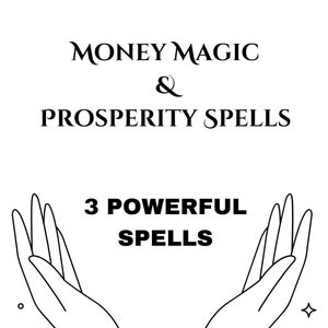 Money Magic Prosperity Spells | 3 Spells | Book of Shadows PDF Witchcraft Money Magick Wicca Wealth Prosperity Spells Guidebook