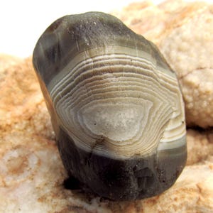 Lake Superior concentrically banded agate