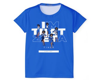 Maglia sportiva da donna I'm That Zeta (Royal Blue) (AOP)