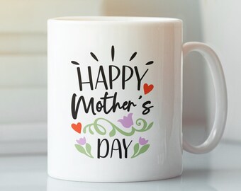 Lovely Gift for Mother's Day Wraps, Coffee Mugs, 11oz Handcrafted Ceramic Mugs, 15oz Mugs, Personalized Gifts for Mom, Digital Download