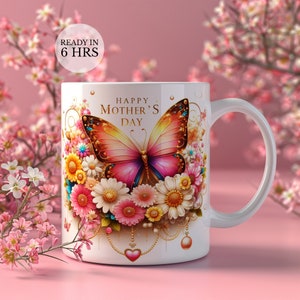 Captivating Gift for Mother's Day Wraps, 3D Mugs, 11oz 3D Mug, 15oz Love Mom Wrap, Gift for Mom, Personalized Gift for Mom, Digital Download zdjęcie 1