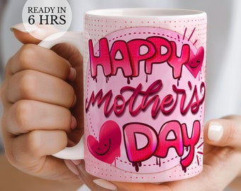 Mothers Day Mug Gift, 3D Mugs, 11oz Mug Wrap, 15oz Love Mom Wrap, Mother Day Gift, Gift for Mom, Personalized Gift for Mom, Digital Download