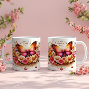 Captivating Gift for Mother's Day Wraps, 3D Mugs, 11oz 3D Mug, 15oz Love Mom Wrap, Gift for Mom, Personalized Gift for Mom, Digital Download zdjęcie 3