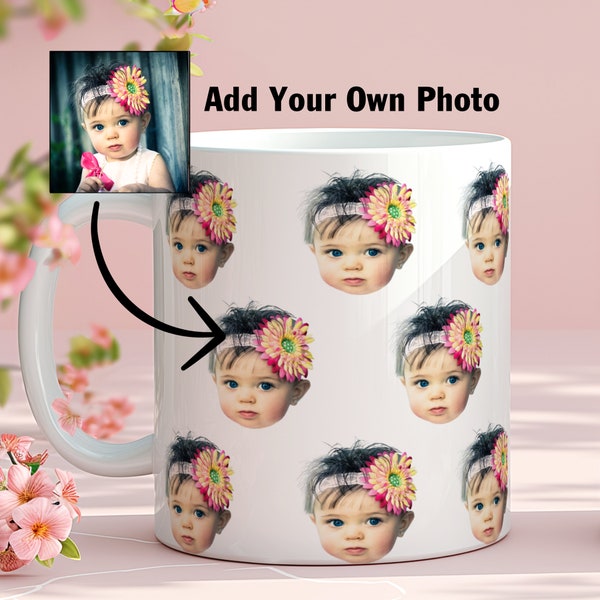 Custom Baby Face Mug, Personalized Baby Face Coffee Cup, Unique Fathers-mothers Day Gift Ideas, Funny Coffee Mug, Customized Face Coffee Cup