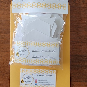 Morceaux de papier bijou prédécoupés - 100 pièces - Rassemblement en papier anglais - PPE - formes prédécoupées - Gabarit de bijou - matériel de courtepointe