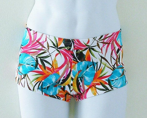 low rise square cut swimwear