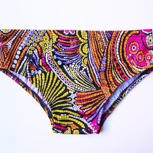 Mens Swim Brief Swimsuit in Mosaic Print