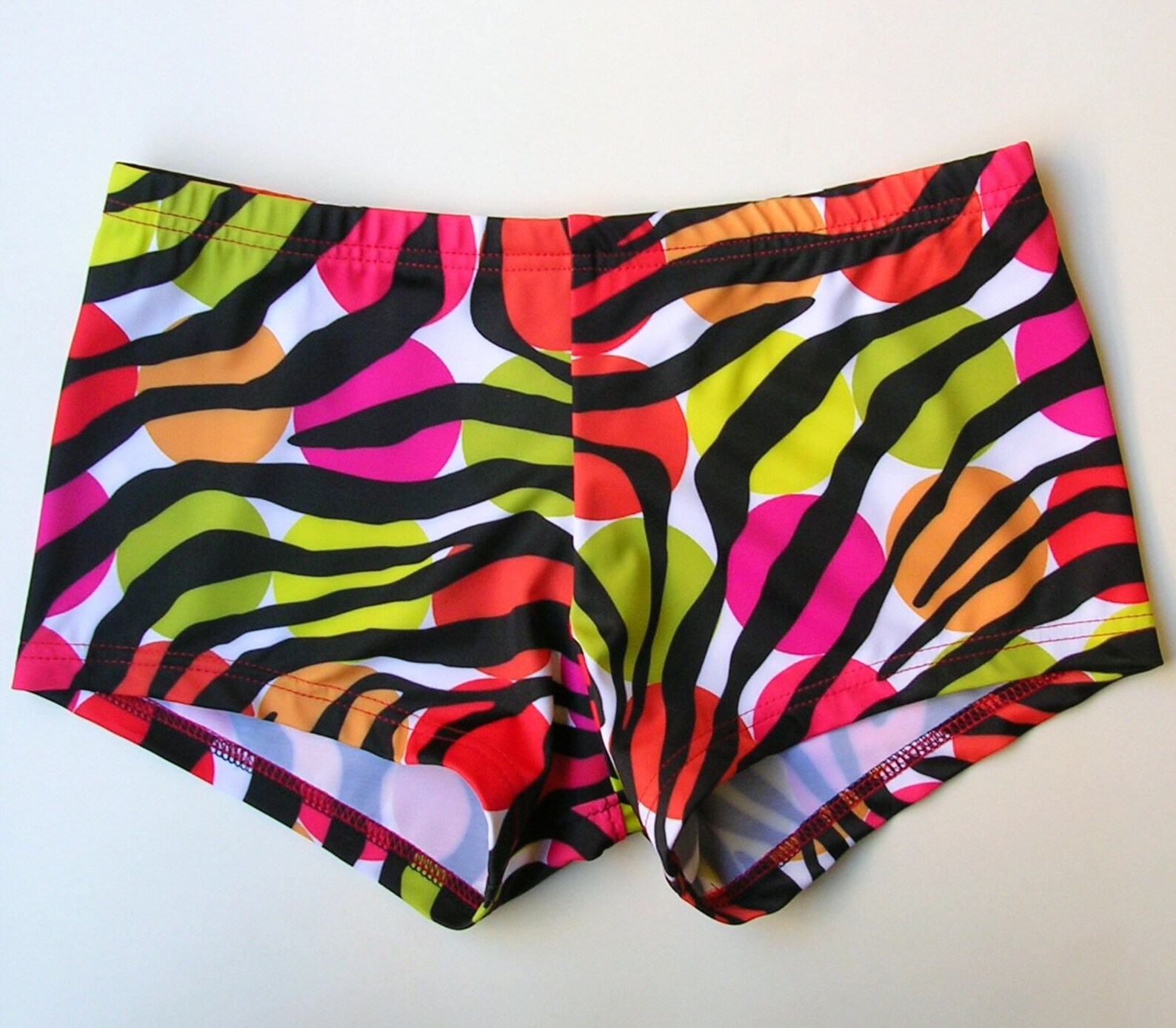 Mens Low Rise Square Cut Swimsuit in Miro Zebra Print | Etsy