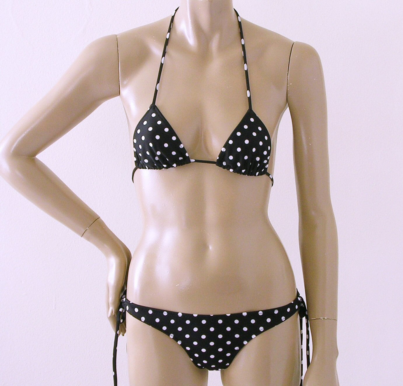 Polka dot best sale triangle bikini