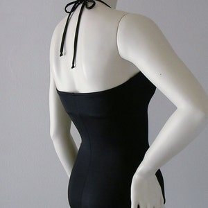 Black Retro One Piece Swimsuit Made to Order image 3