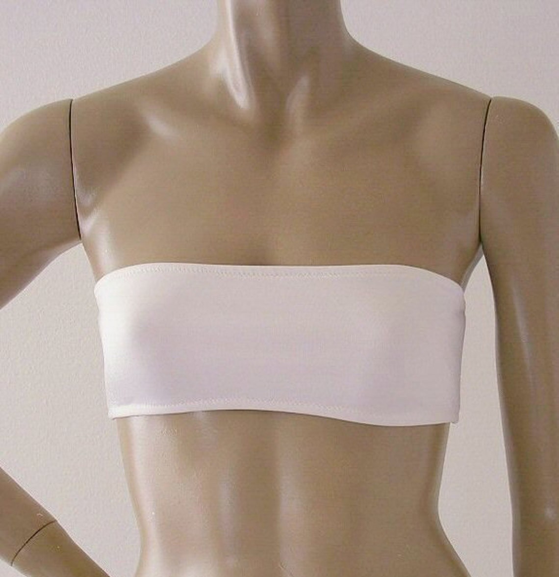 STRAPLESS BANDEAU BIKINI TOP - BABYDOLL PINK