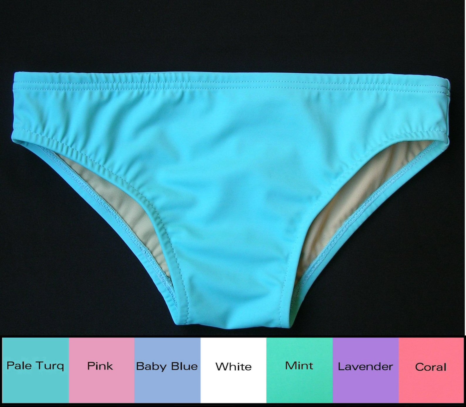 Mens Low Rise Swim Brief Swimsuit in Pale Turquoise Lavender - Etsy