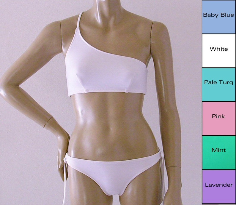 baby blue two piece swimsuit