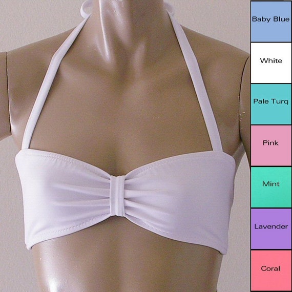 Baby blue store bandeau bikini