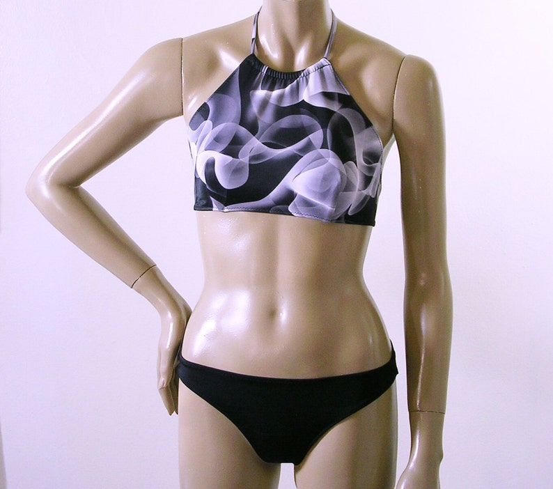 black full coverage bikini top