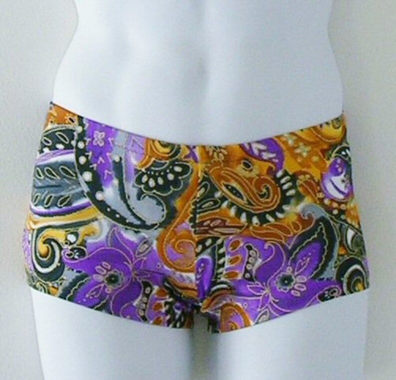 mens metallic gold swim shorts