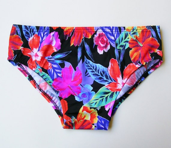 Floral mens swim briefs Clearance