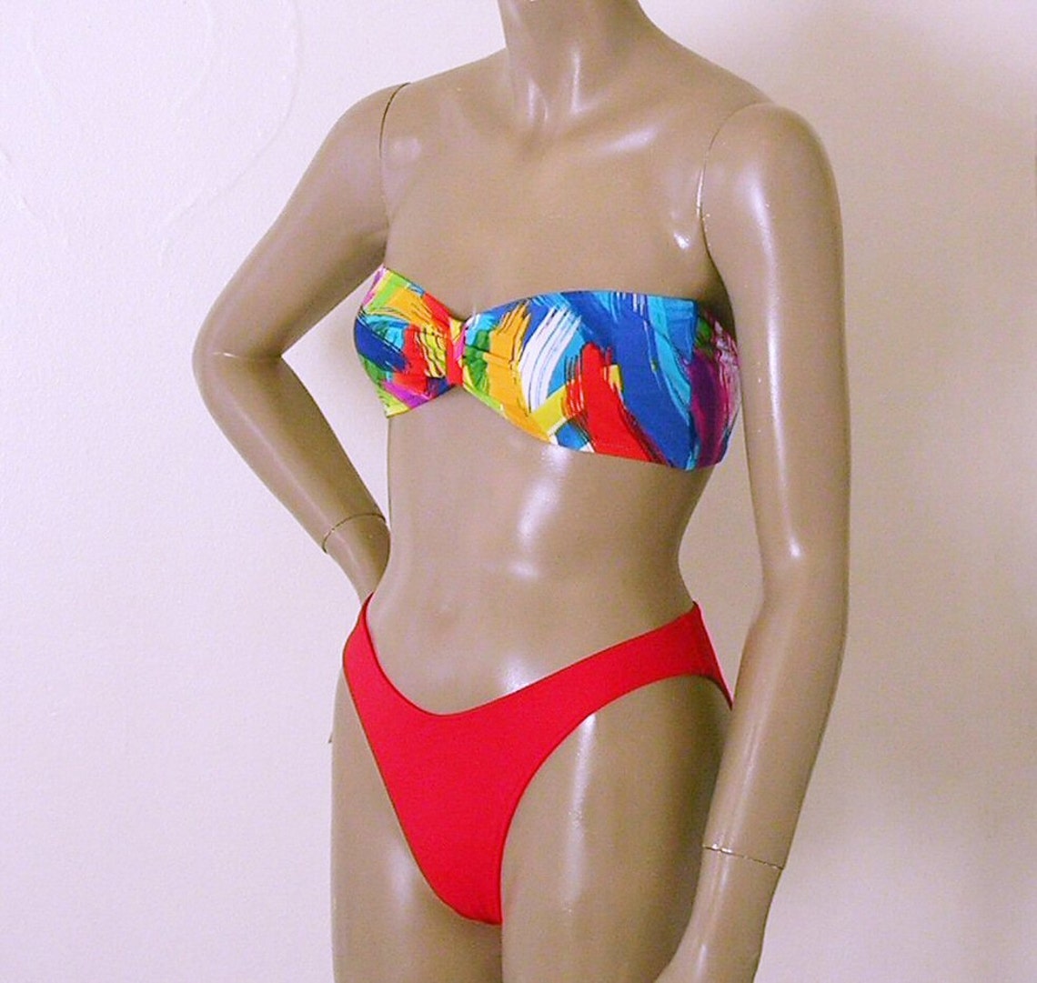 90s high waist high leg cheeky bottoms