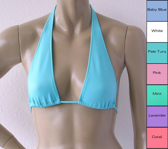 mint green bikini top