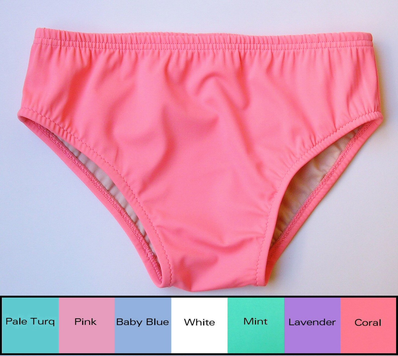 Mens Brief Swimsuit in Coral Pink Mint Green Baby Blue - Etsy