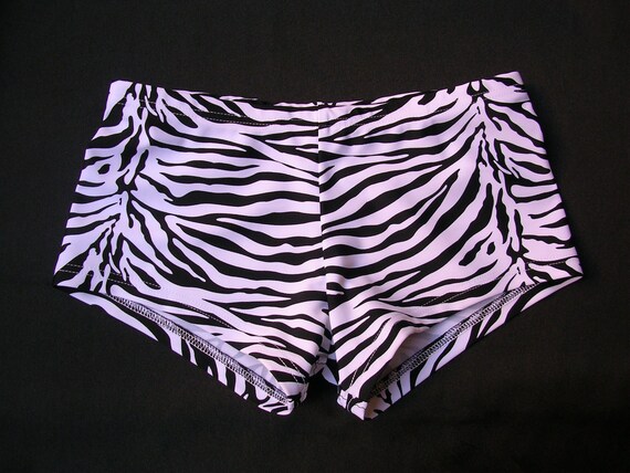 Mens Low Rise Square Cut Swimsuit in Black and White Zebra | Etsy