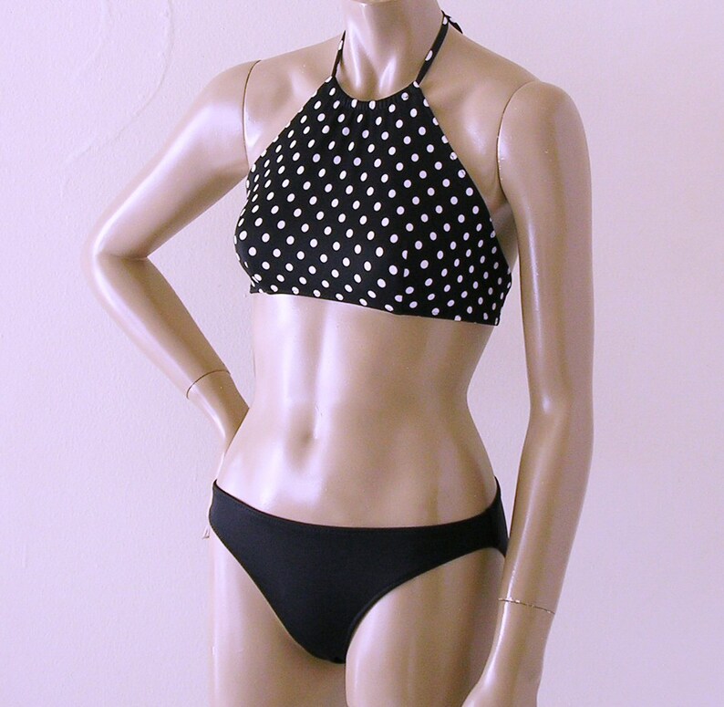 black full coverage bikini top